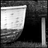 Two Hulls, Moss Landing, Monterey, CA, 1984