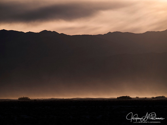 Death Valley, Sunset,  Dust Storm 1, 2007
